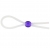 Прозрачное лассо с фиолетовой бусиной SILICONE COCK RING WITH BEAD LAVENDER - NMC - в Ельце купить с доставкой