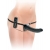 Черный страпон с вагинальной пробкой Deluxe Vibrating Penetrix Strap-On - 19 см. - Pipedream - купить с доставкой в Ельце