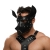 Черная кожаная маска «Собака» - Crazy Handmade - купить с доставкой в Ельце