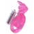 Розовая вибронасадка со стимулятор клитора   Язычок - Toyfa Basic - в Ельце купить с доставкой