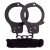 Чёрные наручники из листового металла в комплекте с веревкой BONDX METAL CUFFS LOVE ROPE SET - Dream Toys - купить с доставкой в Ельце