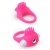 Розовое эрекционное кольцо с щеточкой LIT-UP SILICONE STIMU RING 5 - Dream Toys - в Ельце купить с доставкой