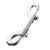 Серебристый двухсторонний карабин TOYFA Metal - ToyFa - купить с доставкой в Ельце
