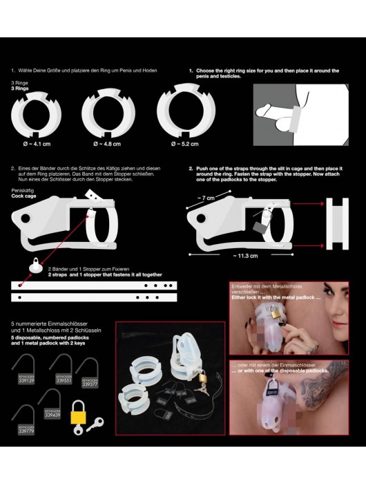 Набор для мужского пояса верности Cock Cage Set - Orion - купить с доставкой в Ельце