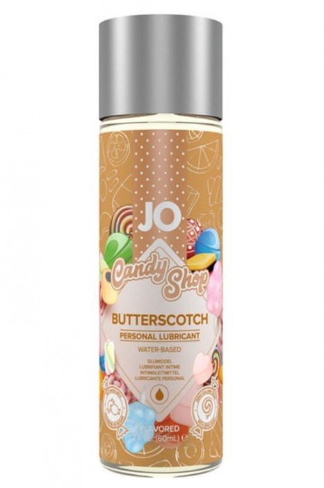 Смазка на водной основе Candy Shop Butterscotch с ароматом ирисок - 60 мл. - System JO - купить с доставкой в Ельце