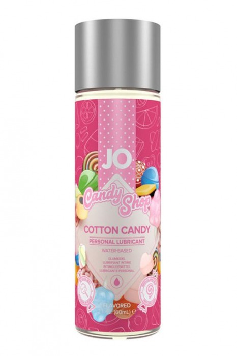 Смазка на водной основе Candy Shop Cotton Candy с ароматом сладкой ваты - 60 мл. - System JO - купить с доставкой в Ельце