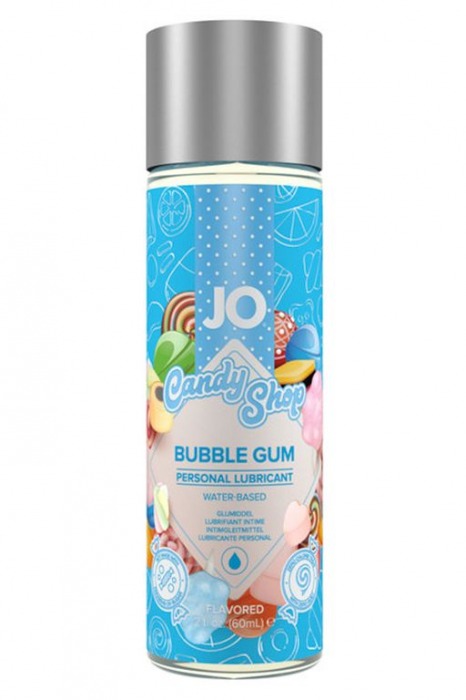 Смазка на водной основе Candy Shop Bubblegum с ароматом жвачки - 60 мл. - System JO - купить с доставкой в Ельце