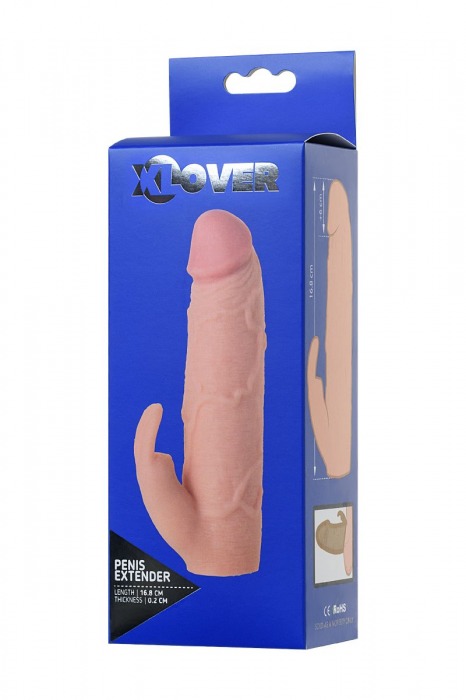 Телесная насадка Toyfa XLover для увеличения размера - 16,8 см. - ToyFa - в Ельце купить с доставкой