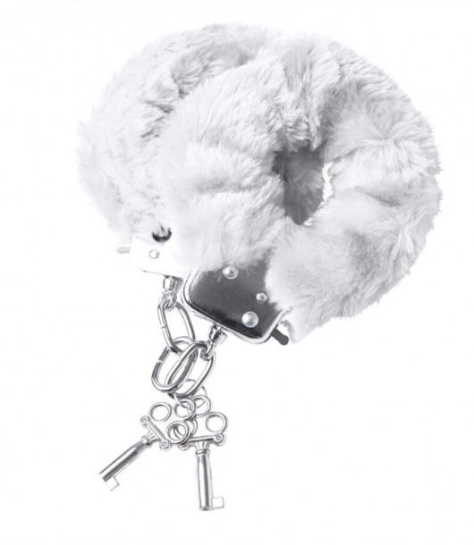 Наручники с белой меховой опушкой - ToyFa - купить с доставкой в Ельце
