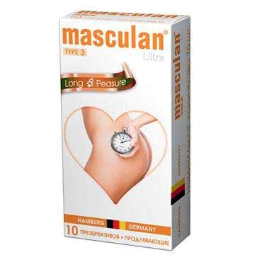 Розовые презервативы Masculan Ultra Long Pleasure с колечками, пупырышками и продлевающим эффектом - 10 шт. - Masculan - купить с доставкой в Ельце