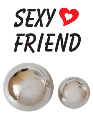 Серебристые вагинальные шарики Sexy Friend без шнурка - 1137