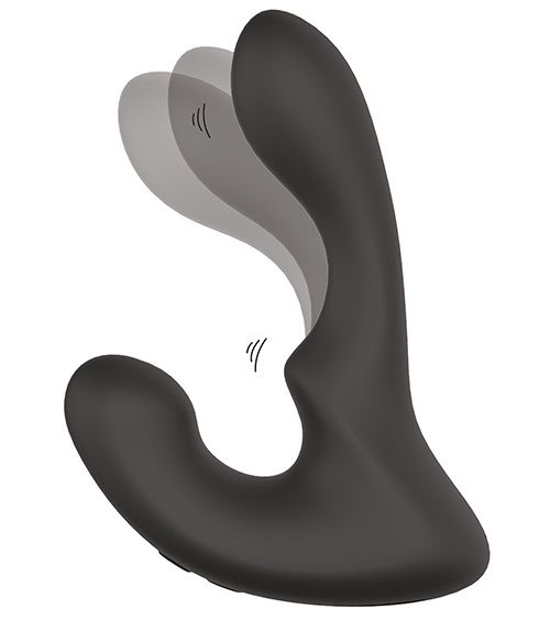 Чёрный массажер простаты с 2 моторами BOOTY ROCKER - Dream Toys - в Ельце купить с доставкой