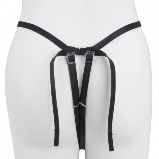 Черный страпон с вибратором Mojo Ghia - Seven Creations - купить с доставкой в Ельце