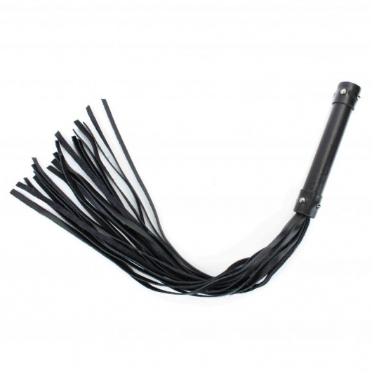 Черная длинная плеть с шипами - 55 см. - БДСМ Арсенал - купить с доставкой в Ельце