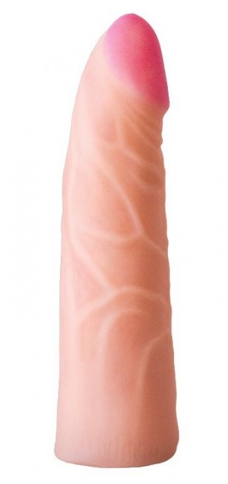 Фаллическая насадка на трусики харнесс - 17,5 см. - LOVETOY (А-Полимер) - купить с доставкой в Ельце