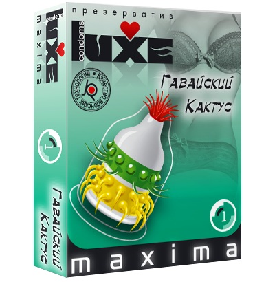 Презерватив LUXE Maxima  Гавайский Кактус  - 1 шт. - Luxe - купить с доставкой в Ельце