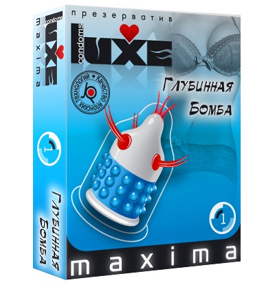 Презерватив LUXE Maxima  Глубинная бомба  - 1 шт. - Luxe - купить с доставкой в Ельце