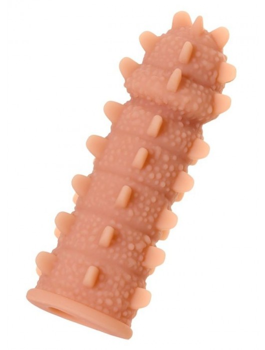 Телесная реалистичная насадка KOKOS Extreme Sleeve 04 с дополнительной стимуляцией - 12,7 см. - KOKOS - в Ельце купить с доставкой