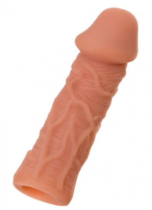 Телесная реалистичная насадка KOKOS Extreme Sleeve 05 с дополнительной стимуляцией - 12,7 см. - KOKOS - в Ельце купить с доставкой