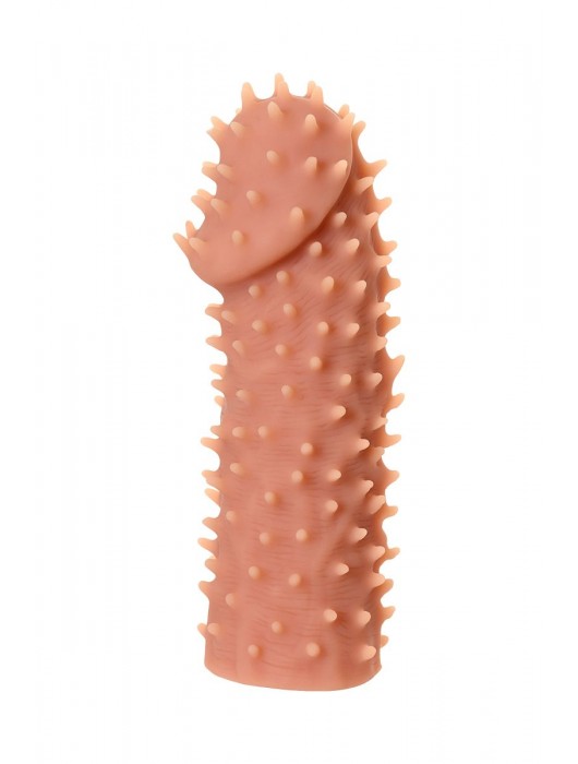 Телесная реалистичная насадка KOKOS Extreme Sleeve 07 с дополнительной стимуляцией - 12,7 см. - KOKOS - в Ельце купить с доставкой