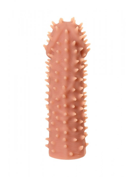 Телесная реалистичная насадка KOKOS Extreme Sleeve 07 с дополнительной стимуляцией - 12,7 см. - KOKOS - в Ельце купить с доставкой