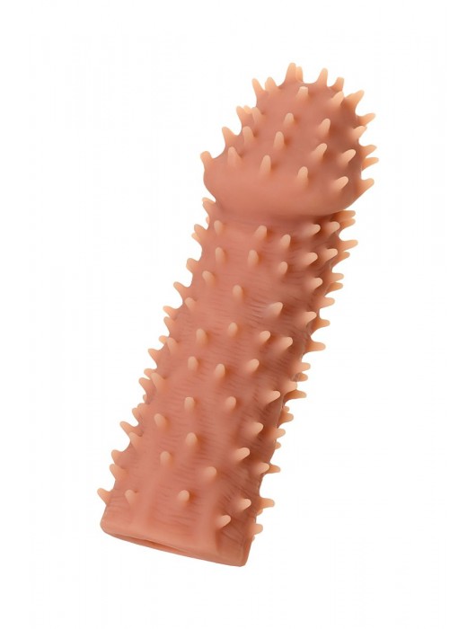 Телесная реалистичная насадка KOKOS Extreme Sleeve 07 с дополнительной стимуляцией - 12,7 см. - KOKOS - в Ельце купить с доставкой