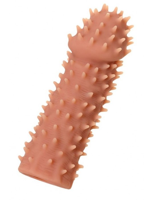 Телесная реалистичная насадка KOKOS Extreme Sleeve 07 с дополнительной стимуляцией - 12,7 см. - KOKOS - в Ельце купить с доставкой