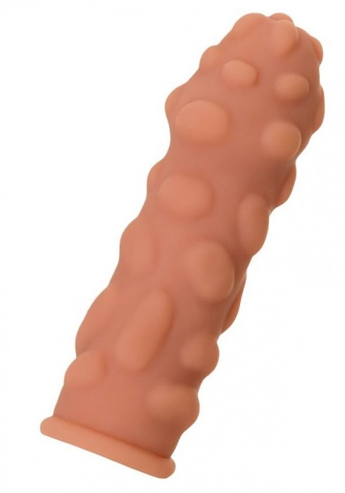 Телесная реалистичная насадка KOKOS Extreme Sleeve 11 с дополнительной стимуляцией - 12,7 см. - KOKOS - в Ельце купить с доставкой