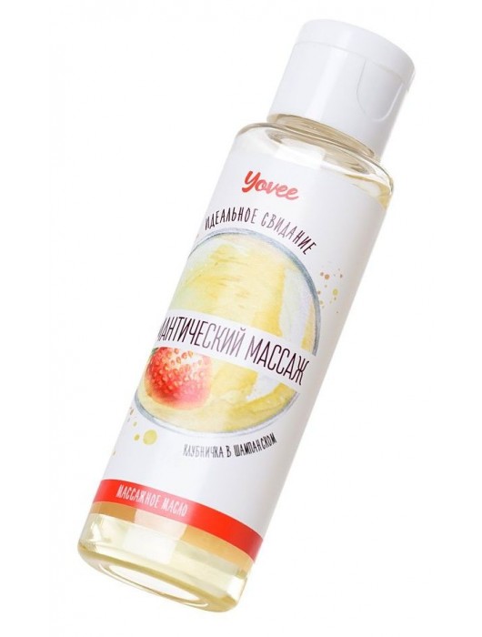 Масло для массажа «Романтический массаж» с ароматом клубники и шампанского - 50 мл. - ToyFa - купить с доставкой в Ельце