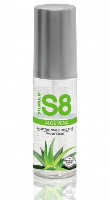Лубрикант на водной основе S8 Aloe Vera Lube с алоэ вера - 50 мл. - Stimul8 - купить с доставкой в Ельце