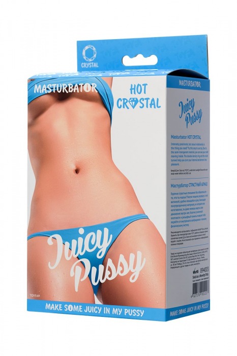 Прозрачный реалистичный мастурбатор Juicy Pussy Hot Crystal - ToyFa - в Ельце купить с доставкой