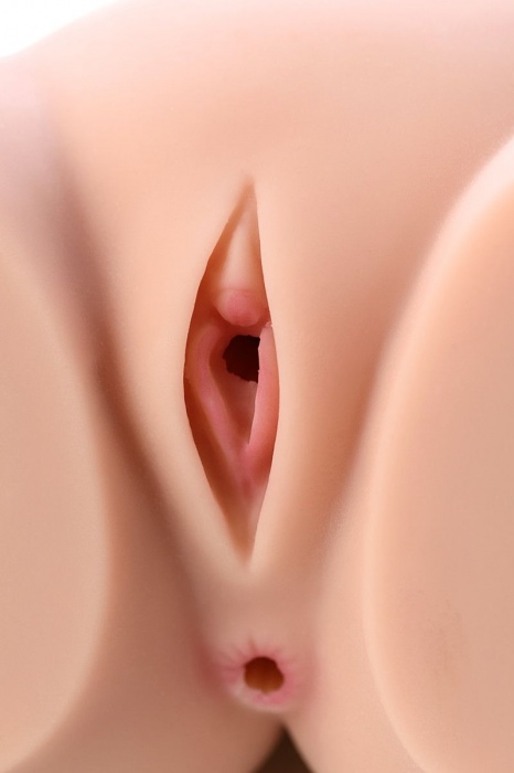 Мастурбатор-полуторс Cherry с вибрацией и двумя любовными тоннелями - KOKOS - в Ельце купить с доставкой