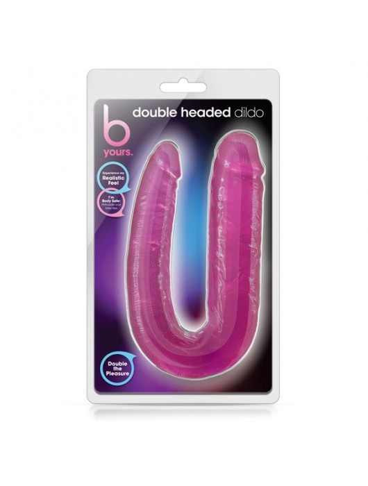 Розовый двусторонний фаллоимитатор Double Headed Dildo - 45 см. - Blush Novelties