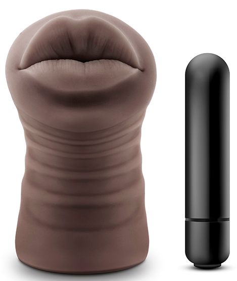 Коричневый мастурбатор-ротик Renee - Blush Novelties - в Ельце купить с доставкой