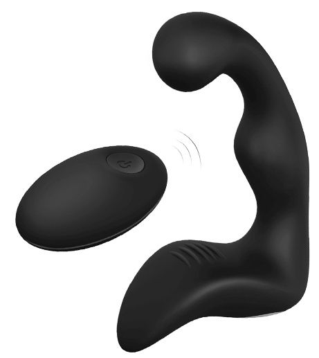 Черный вибромассажер простаты REMOTE BOOTY PLEASER - Dream Toys - в Ельце купить с доставкой