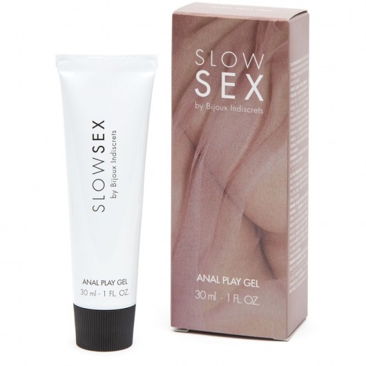 Лубрикант на водной основе Slow Sex Anal Play Gel - 30 мл. - Bijoux Indiscrets - купить с доставкой в Ельце