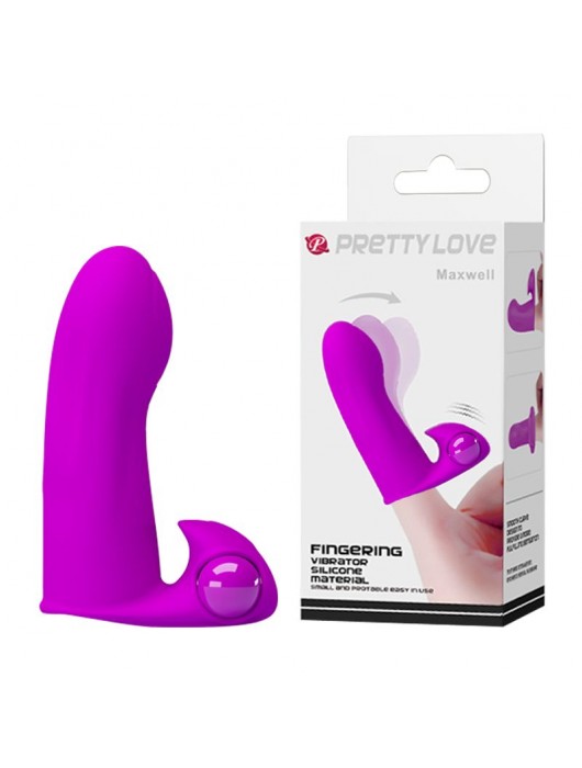 Лиловая вибронасадка на палец Maxwell - Baile