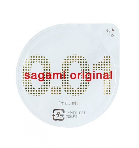 Супертонкий презерватив Sagami Original 0.01 - 1 шт. - Sagami - купить с доставкой в Ельце