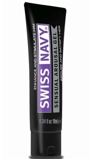 Возбуждающий гель-лубрикант на водной основе Sensual Arousal Lubricant - 10 мл. - Swiss navy - купить с доставкой в Ельце
