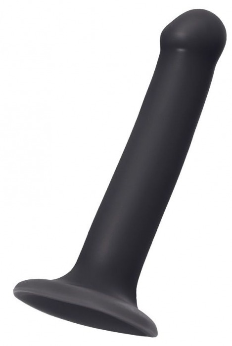Черный фаллос на присоске Silicone Bendable Dildo M - 18 см. - Strap-on-me - купить с доставкой в Ельце