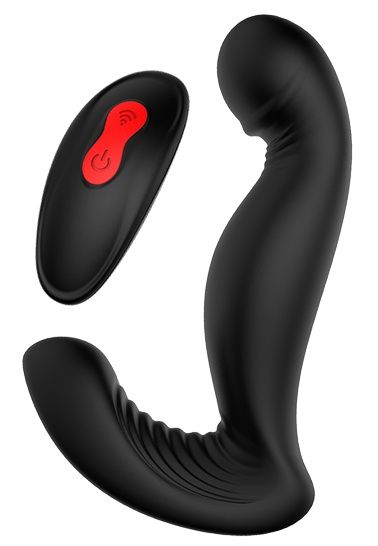 Черный вибромассажер простаты SWIRLING P-PLEASER - Dream Toys - в Ельце купить с доставкой