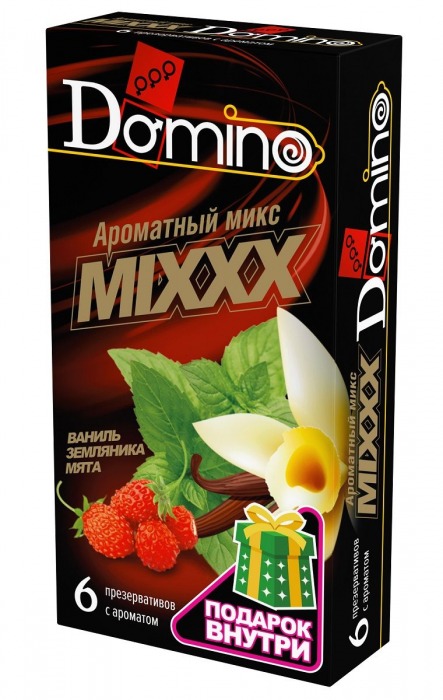 Ароматизированные презервативы DOMINO  Ароматный микс  - 6 шт. - Domino - купить с доставкой в Ельце