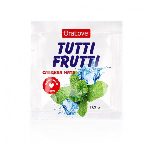 Пробник гель-смазки Tutti-frutti со вкусом мяты - 4 гр. - Биоритм - купить с доставкой в Ельце