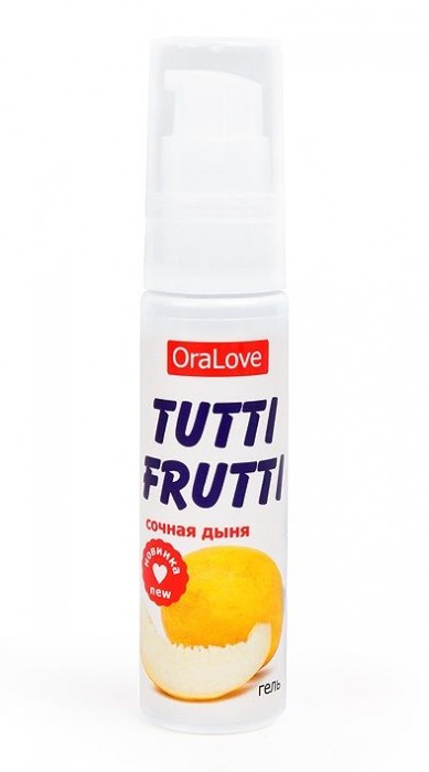 Гель-смазка Tutti-frutti со вкусом сочной дыни - 30 гр. - Биоритм - купить с доставкой в Ельце