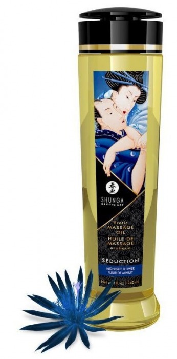 Массажное масло с ароматом ночных цветов Seduction - 240 мл. - Shunga - купить с доставкой в Ельце