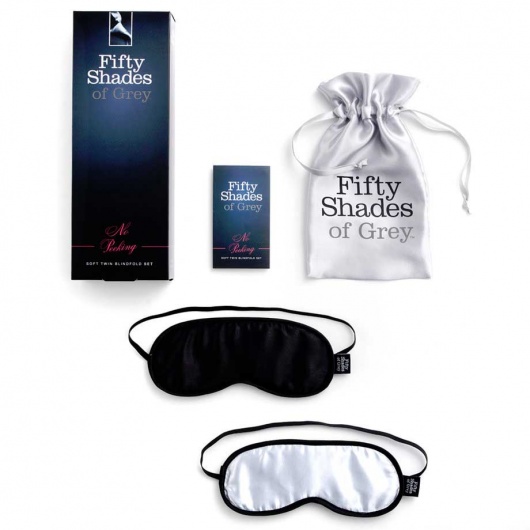 Набор из двух масок на глаза Soft Blindfold Twin Pack - Fifty Shades of Grey - купить с доставкой в Ельце