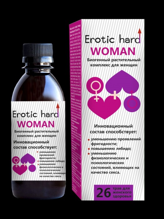 Женский биогенный концентрат для повышения либидо Erotic hard Woman - 250 мл. - Erotic Hard - купить с доставкой в Ельце