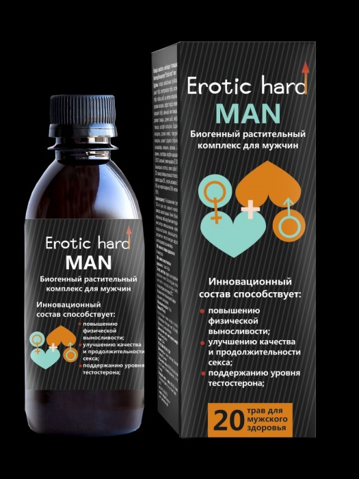 Мужской биогенный концентрат для усиления эрекции Erotic hard Man - 250 мл. - Erotic Hard - купить с доставкой в Ельце