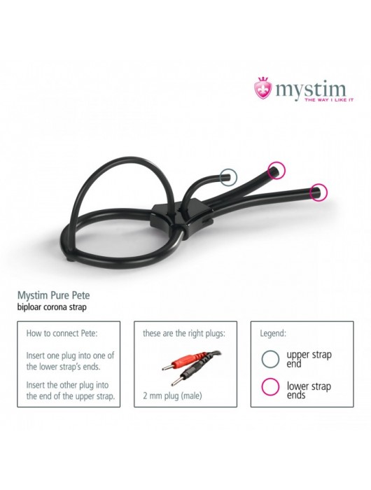 Утяжка под головку для электростимулятора Pure Pete - MyStim - купить с доставкой в Ельце