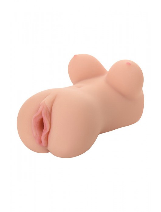 Телесный вибромастурбатор-вагина Clara OnaHole с имитацией груди - KOKOS - в Ельце купить с доставкой